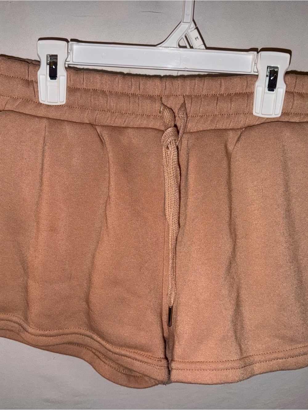 Women's Athletic Drawstring Shorts in Tan